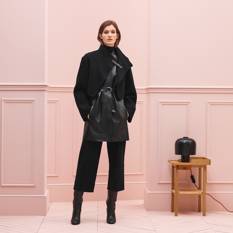 Hermès |Mixed materials leather coat| - Suisse Première